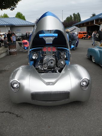 blue silver willys